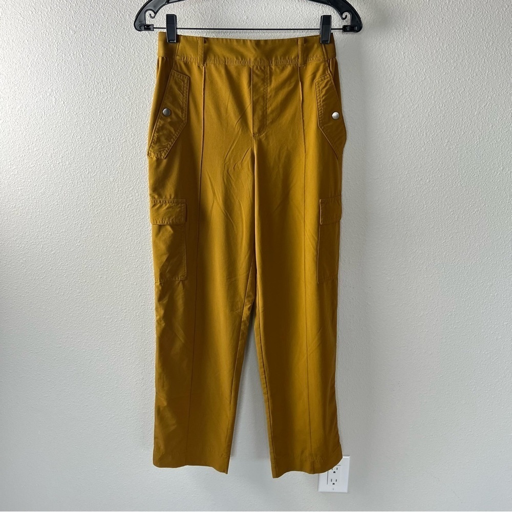 NWOT Athleta Vienna Cargo Pant Brass Yellow Active Outdoor Casual Women’s 4 - Picture 3 of 12